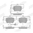 Jeu de 4 plaquettes de frein avant JURID 573022J - Visuel 2