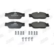 Jeu de 4 plaquettes de frein avant JURID 573023J - Visuel 2