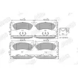 Jeu de 4 plaquettes de frein arrière JURID 573035J - Visuel 1