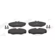 Jeu de 4 plaquettes de frein avant JURID 573058J - Visuel 1