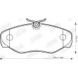 Jeu de 4 plaquettes de frein avant JURID 573058J - Visuel 2
