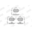 Jeu de 4 plaquettes de frein avant JURID 573089J - Visuel 1