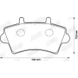 Jeu de 4 plaquettes de frein avant JURID 573107J - Visuel 2