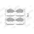 Jeu de 4 plaquettes de frein avant JURID 573110J - Visuel 1