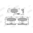 Jeu de 4 plaquettes de frein avant JURID 573111J - Visuel 1