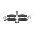 Jeu de 4 plaquettes de frein avant JURID 573114J - Visuel 1