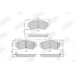 Jeu de 4 plaquettes de frein avant JURID 573118J - Visuel 1
