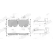 Jeu de 4 plaquettes de frein avant JURID 573180J - Visuel 1
