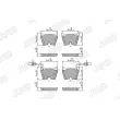 Jeu de 4 plaquettes de frein avant JURID 573195J - Visuel 1