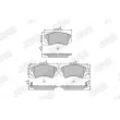 Jeu de 4 plaquettes de frein avant JURID 573270J - Visuel 1
