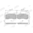 Jeu de 4 plaquettes de frein avant JURID 573290J - Visuel 1