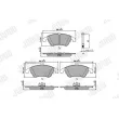 Jeu de 4 plaquettes de frein avant JURID 573291J - Visuel 1