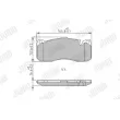 Jeu de 4 plaquettes de frein avant JURID 573294J - Visuel 1