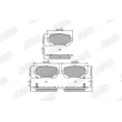 Jeu de 4 plaquettes de frein arrière JURID 573299J - Visuel 1