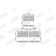Jeu de 4 plaquettes de frein avant JURID 573322J - Visuel 2