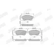 Jeu de 4 plaquettes de frein avant JURID 573332J - Visuel 1
