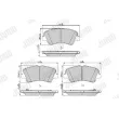 Jeu de 4 plaquettes de frein avant JURID 573406J - Visuel 1