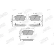 Jeu de 4 plaquettes de frein avant JURID 573407J - Visuel 1
