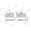 Jeu de 4 plaquettes de frein avant JURID 573413J - Visuel 1