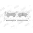 Jeu de 4 plaquettes de frein avant JURID 573435J - Visuel 1