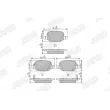 Jeu de 4 plaquettes de frein arrière JURID 573445J - Visuel 1
