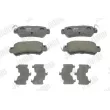 Jeu de 4 plaquettes de frein arrière JURID 573450J - Visuel 1