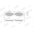 Jeu de 4 plaquettes de frein avant JURID 573601J - Visuel 1