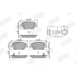 Jeu de 4 plaquettes de frein avant JURID 573626J - Visuel 1