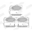 Jeu de 4 plaquettes de frein avant JURID 573631J - Visuel 1