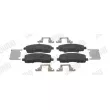 Jeu de 4 plaquettes de frein avant JURID 573661J - Visuel 1