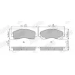 Jeu de 4 plaquettes de frein avant JURID 573661J - Visuel 2