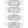 Jeu de 4 plaquettes de frein avant JURID 573672J - Visuel 2
