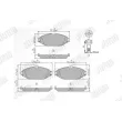 Jeu de 4 plaquettes de frein avant JURID 573692J - Visuel 1