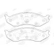 Jeu de 4 plaquettes de frein avant JURID 573713J - Visuel 2