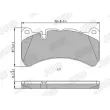 Jeu de 4 plaquettes de frein avant JURID 573799J - Visuel 1