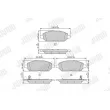 Jeu de 4 plaquettes de frein avant JURID 573805J - Visuel 1