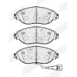 Jeu de 4 plaquettes de frein avant JURID 573838J - Visuel 2