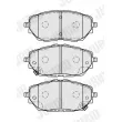 Jeu de 4 plaquettes de frein avant JURID 573884J - Visuel 2