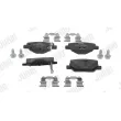 Jeu de 4 plaquettes de frein arrière JURID 573918J - Visuel 1