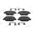 Jeu de 4 plaquettes de frein avant JURID 573920J - Visuel 1