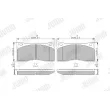 Jeu de 4 plaquettes de frein avant JURID 573941J - Visuel 2