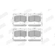 Jeu de 4 plaquettes de frein avant JURID 573956J - Visuel 2