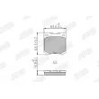 Jeu de 4 plaquettes de frein avant JURID 573961J - Visuel 1