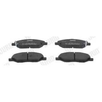 Jeu de 4 plaquettes de frein avant JURID 573967J