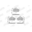 Jeu de 4 plaquettes de frein avant JURID 573970J - Visuel 2
