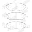 Jeu de 4 plaquettes de frein avant JURID 574049J - Visuel 2