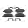 Jeu de 4 plaquettes de frein avant JURID 574050J - Visuel 1