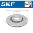Jeu de 2 disques de frein avant SKF VKBD 80002 V2 - Visuel 2