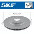 Jeu de 2 disques de frein avant SKF VKBD 80009 V2 - Visuel 2