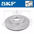 Jeu de 2 disques de frein avant SKF VKBD 80015 V2 - Visuel 2